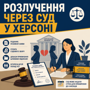 Подання позову про розлучення до Херсонського міського суду