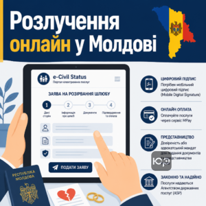 Дистанционная подача документов на развод в Молдове через интернет