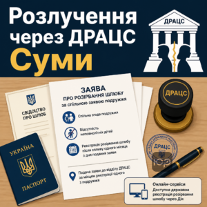 Розлучення у Сумах через відділ ДРАЦС за спільною заявою подружжя