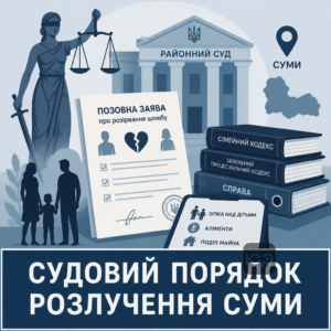 Розлучення у Сумах через районний суд за наявності дітей або спору