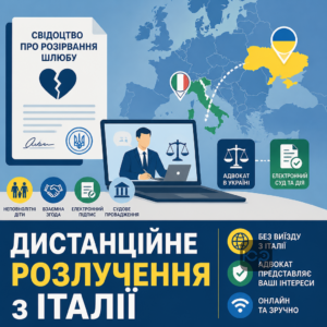 Дистанционный развод в Италии для украинцев через электронные сервисы и адвоката