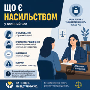Що є сексуальним насильством у воєнний час та як розпізнати сексуальні злочини під час війни