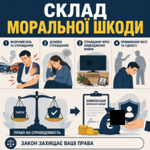 Склад моральної шкоди та компенсація моральної шкоди після ДТП