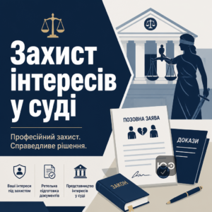 Судовий захист інтересів клієнта сімейним адвокатом у справі про розлучення