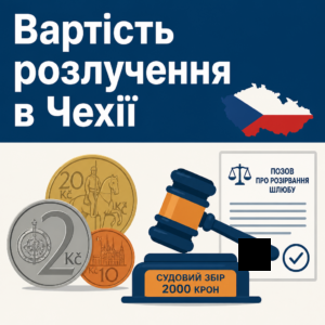Стоимость судебного сбора за развод в Чехии и льготы