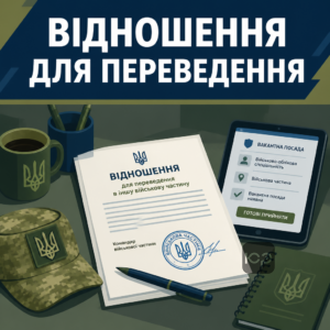Відношення для переведення в іншу військову частину
