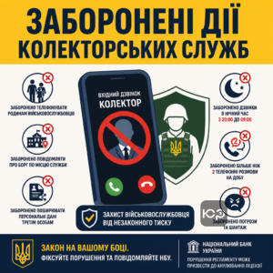 Захист від тиску колекторів при стягненні боргу з військовослужбовця
