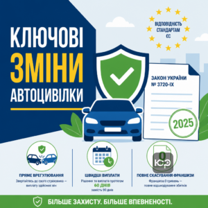 Огляд ключових змін закону про автоцивілку 2025 року