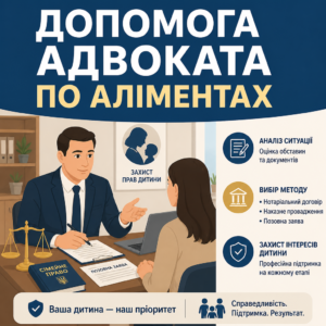 Допомога адвоката по аліментах у судовому процесі