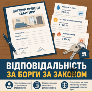 Борги за комуналку в орендованій квартирі відповідальність за законом