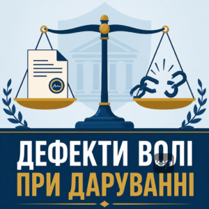 Дефекты воли при заключении договора дарения