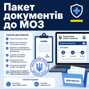 Перелік документів для отримання медичної ліцензії МОЗ