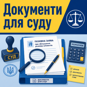 Подготовка документов и искового заявления для суда об увеличении размера алиментов