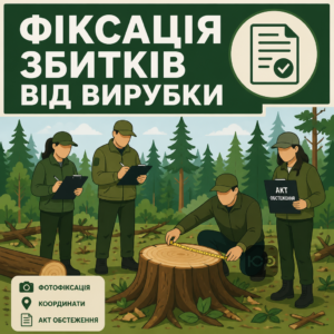 фіксація та розмір шкоди лісу від незаконної вирубки