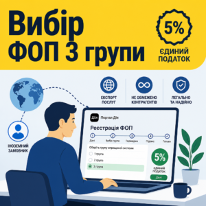 ФОП 3 група як вибір форми діяльності для сплати податків на фриланс