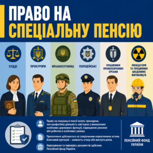 Категории граждан, имеющих право на специальные пенсии в Украине