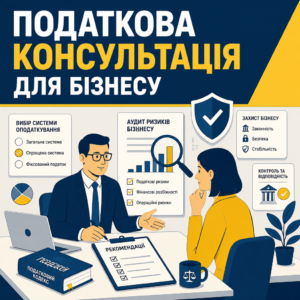 Консультація з оподаткування для вибору системи та аудиту ризиків бізнесу
