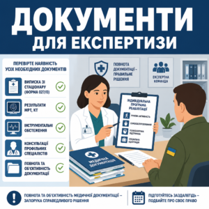 Підготовка документів та індивідуальної програми реабілітації для інвалідності