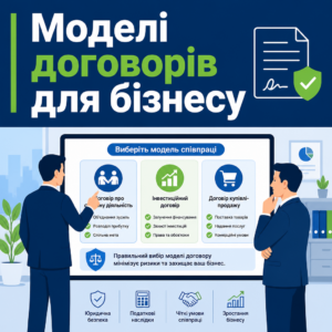 Оформлення договірних відносин та вибір юридичної моделі для бізнес співпраці