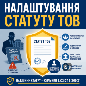 Захист бізнесу від рейдерського захоплення через налаштування статуту ТОВ