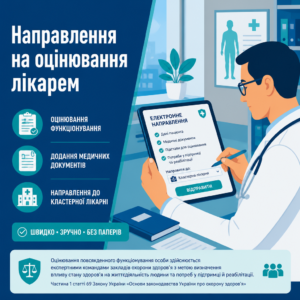 Оцінювання функціонування та порядок формування направлення лікуючим лікарем