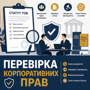 Проверка корпоративных прав учредителей и устава компании