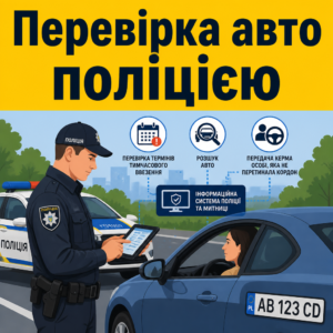 Перевірка поліцією авто на іноземній реєстрації