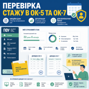 Персоніфікований облік та довідка ОК-5 якщо ПФУ не зарахував стаж