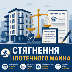 Підстави для звернення стягнення та виселення з іпотечного майна
