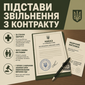 Законні підстави для звільнення з контрактної служби під час воєнного стану