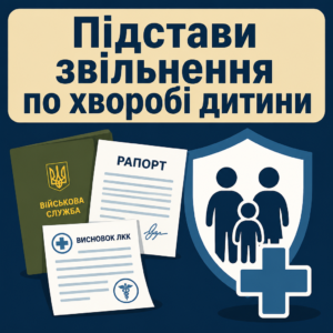 Підстави для звільнення зі служби через захворювання дитини