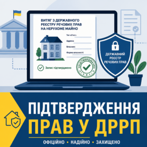 Подтверждение прав собственности на жилье через Державний реєстр речових прав