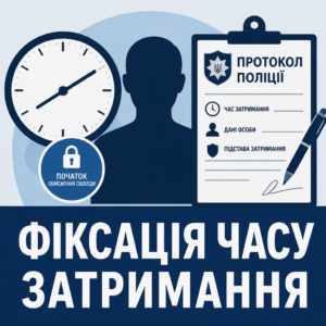 Правовой порядок действий при задержании и фиксация фактического времени ограничения свободы