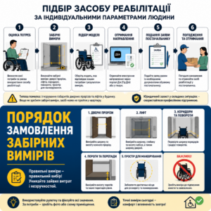 Порядок вибору моделі та звернення до постачальника засобів реабілітації