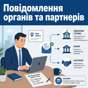 Действия после изменения адреса ООО: налоговая, банки и контрагенты