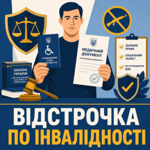Право на відстрочку від мобілізації для осіб з інвалідністю без проходження ВЛК