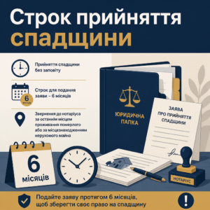 Прийняття спадщини без заповіту строк 6 місяців