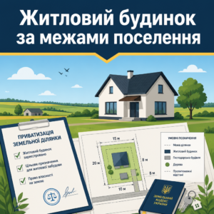 Приватизація землі за межами населеного пункту під житловим будинком