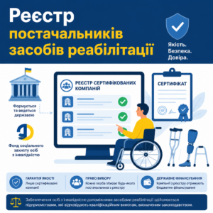Офіційний перелік підприємств що забезпечують допоміжними засобами реабілітації
