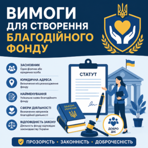 Вимоги закону та реєстрація благодійного фонду в Україні