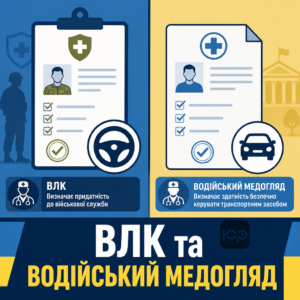 Разница между ВЛК и медицинским осмотром для водителя в Украине