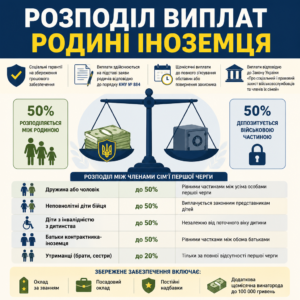 Порядок распределения денежного обеспечения семьям военнослужащих иностранцев по постановлению Кабмина