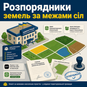 Розпорядження земельними ділянками територіальною громадою ОТГ
