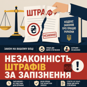 Штраф за запізнення на роботі та його незаконність за КЗпП