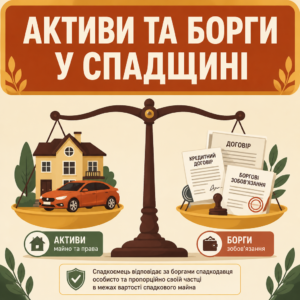 Склад спадщини активи та борги померлого