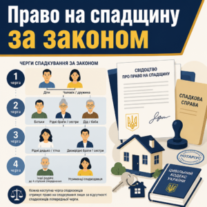 Спадкування без заповіту право на майно за законом
