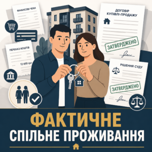 Доведення права на частку у квартирі при фактичному спільному проживанні