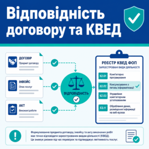 Співвідношення предмета договору та КВЕД для ІТ ФОП
