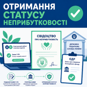 Статус неприбуткової організації та реєстрація благодійного фонду