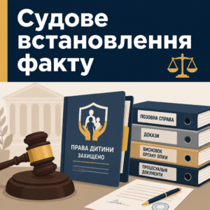 Судовий процес встановлення факту самостійного виховання дитини